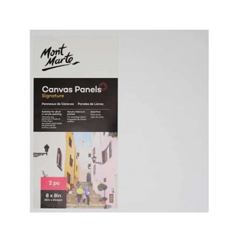 MONT MARTE CANVAS PANELS 20.4 x 20.4cm Pack2